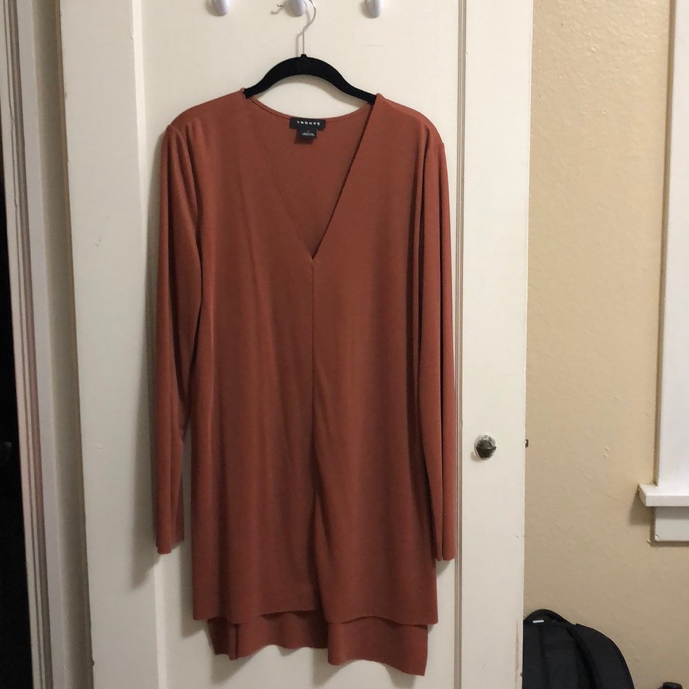 Trouvé Long Sleeve V-Neck Tunic